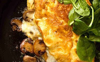 Omelette with Cheese and Onion