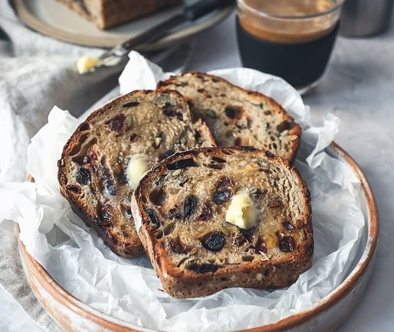 Fruit Loaf with Butter