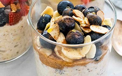 Overnight Oats with Fruit and Seeds